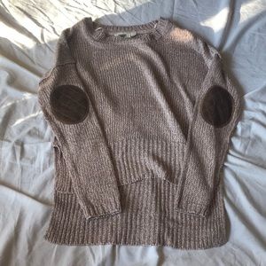 “Retrod” elbow patch sweater